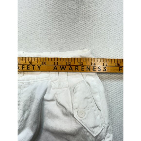 Banana Republic Womens Martin Fit Chino Shorts Size 2 White Summer Casual Pocket - Picture 7 of 12